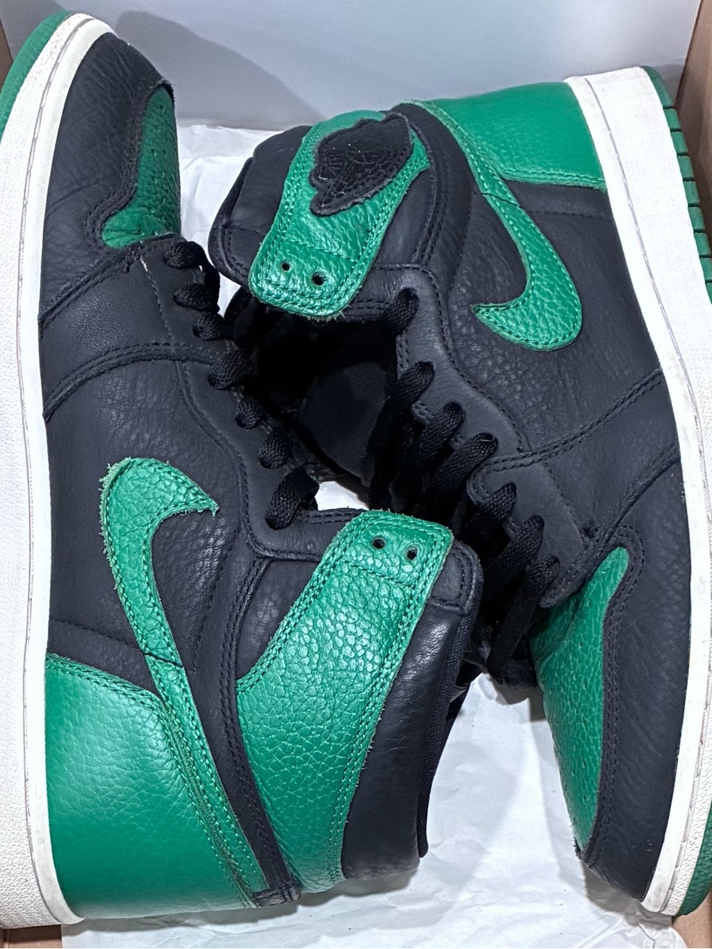 Jordan 1 Retro High OG Pine Green 2.0 Size 10 Pre-Owned/Used OG ALL 100%AUTHENTI - Picture 9 of 9